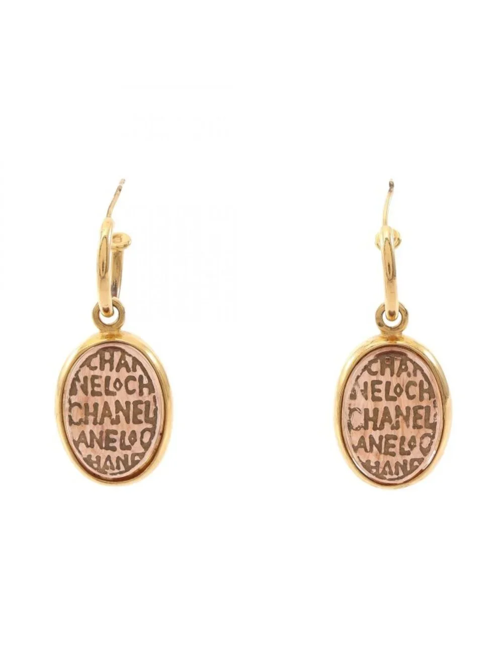 Chanel Earrings Gripoix Logo
